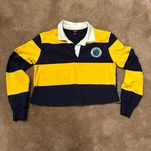 Rowing Blazers Yellow and Navy Crop Top